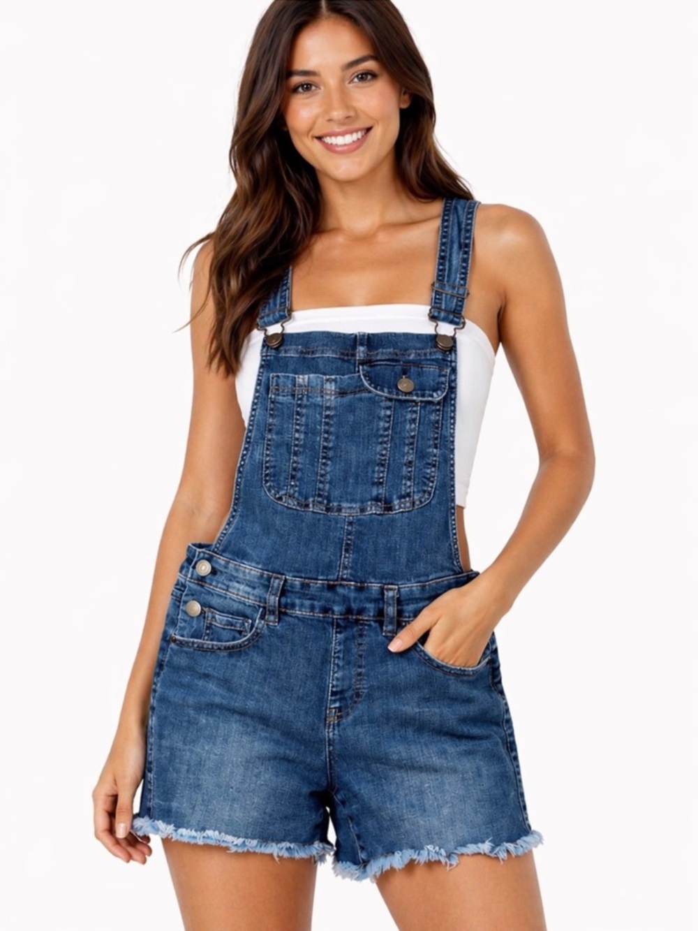 Ardene eighty two denim bib overalls Shotalls romper Women’s Size 9